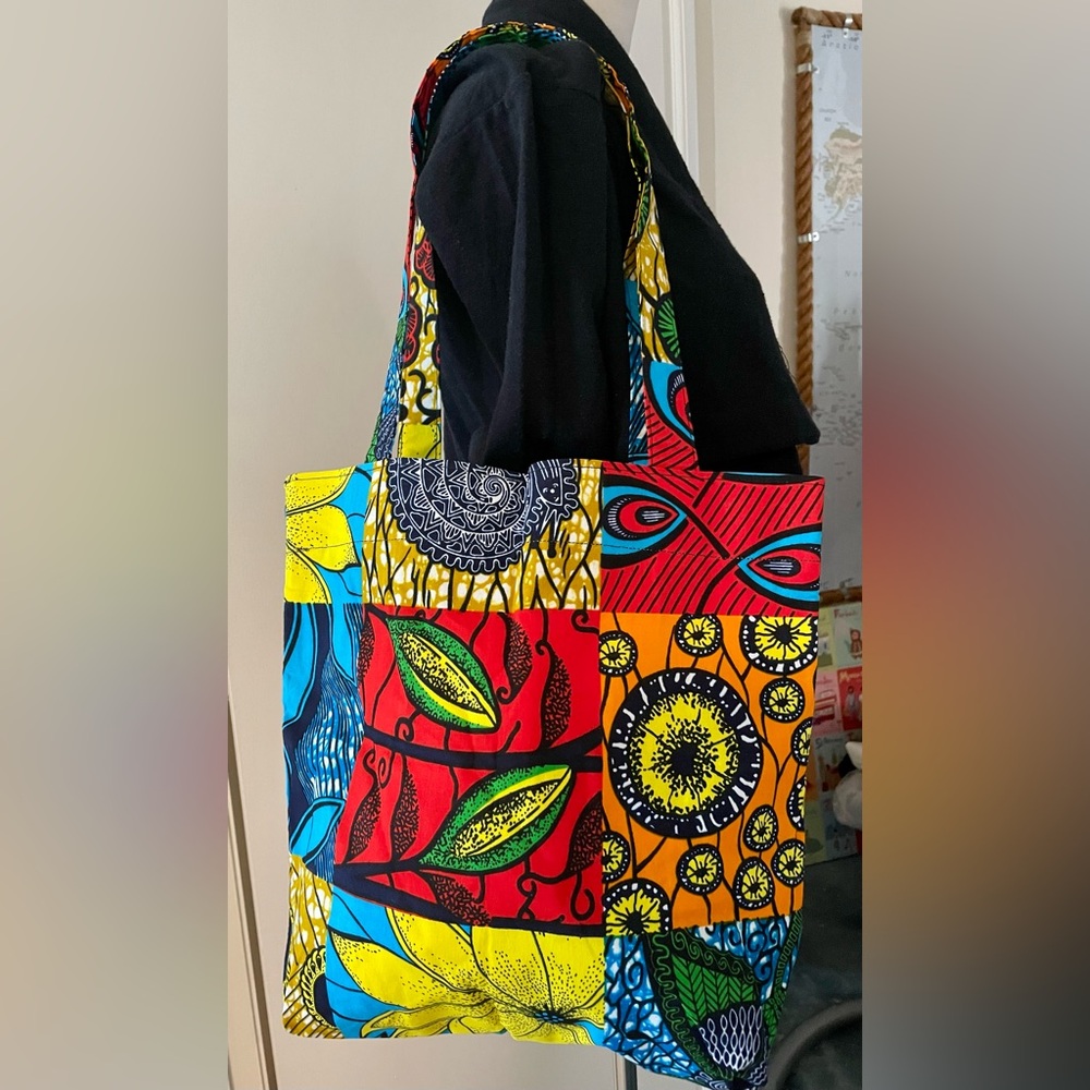Colorful African Tote Bag